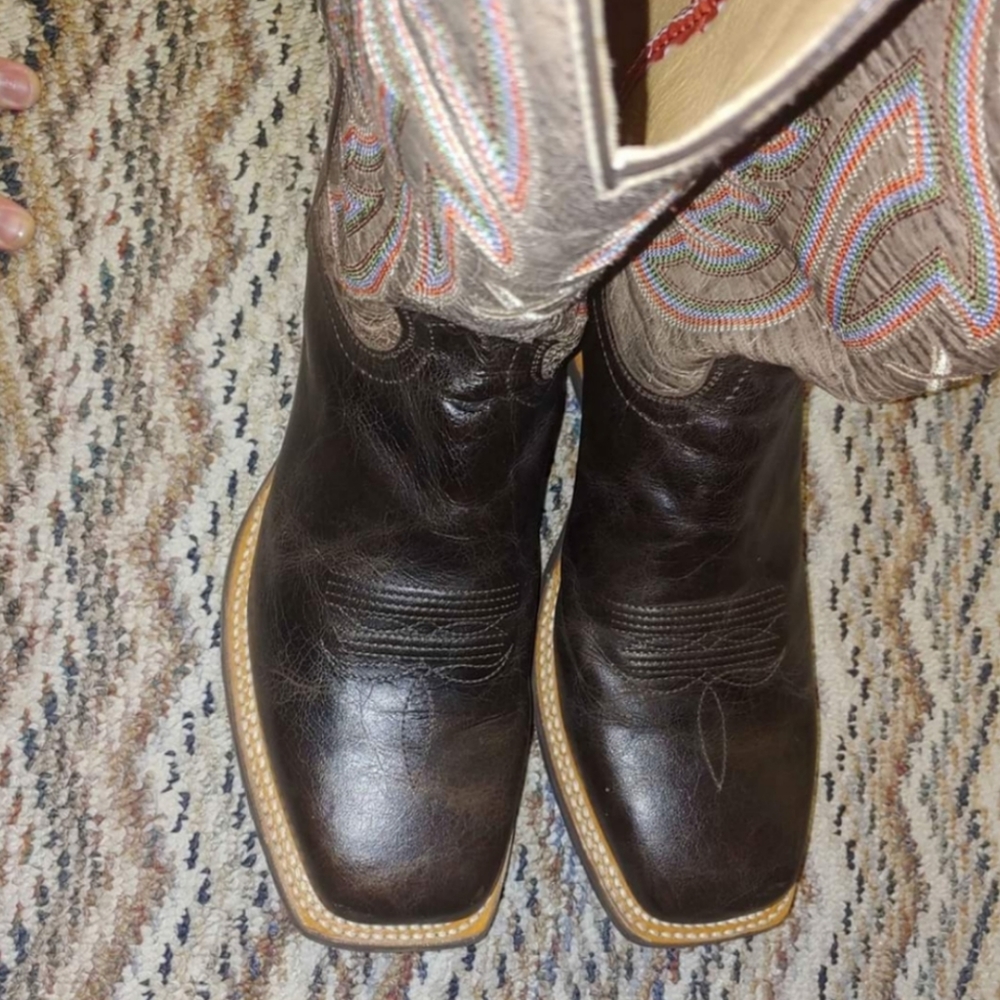Men's Cigar Brown Cowboy Boots worn once only